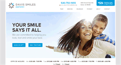 Desktop Screenshot of davissmilesdentistry.com